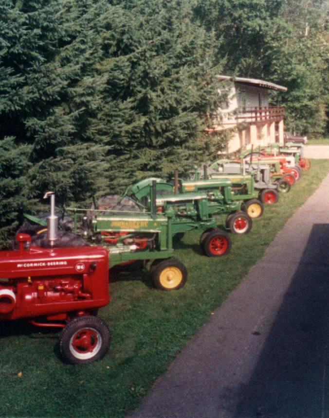 A selection of tractor's that Rich restored. 
