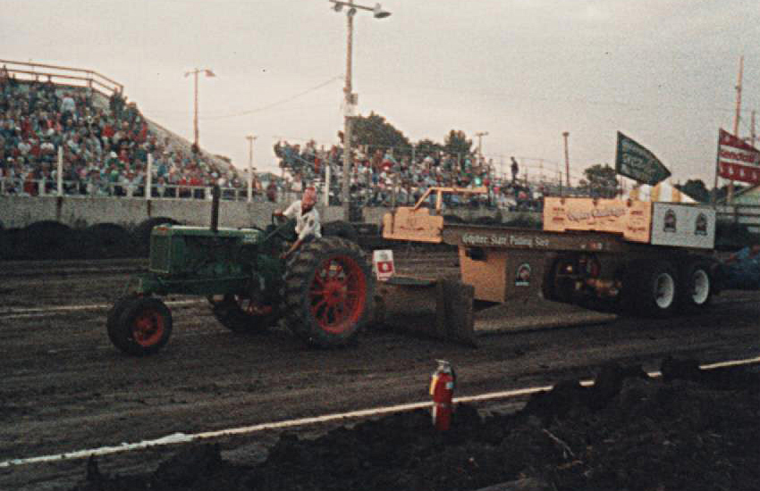Rich competing in another tractor pull.