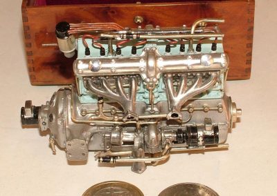 A miniature Alfa Romeo engine.