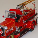 A scale model 1934 Ahrens-Fox fire engine. 