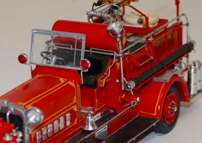 A scale model 1934 Ahrens-Fox fire engine.