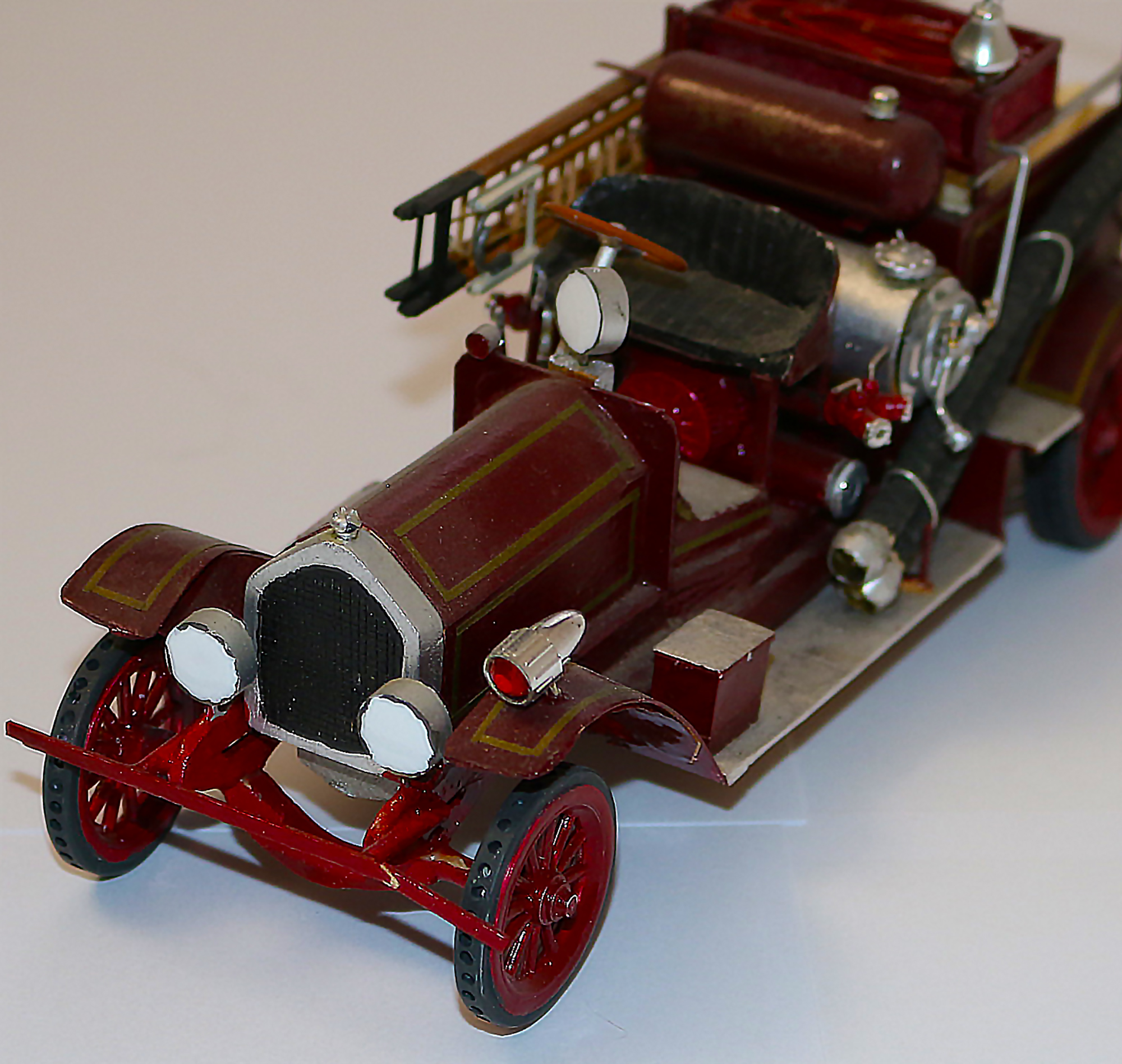 John's scale model 1914 American LaFrance triple engine.