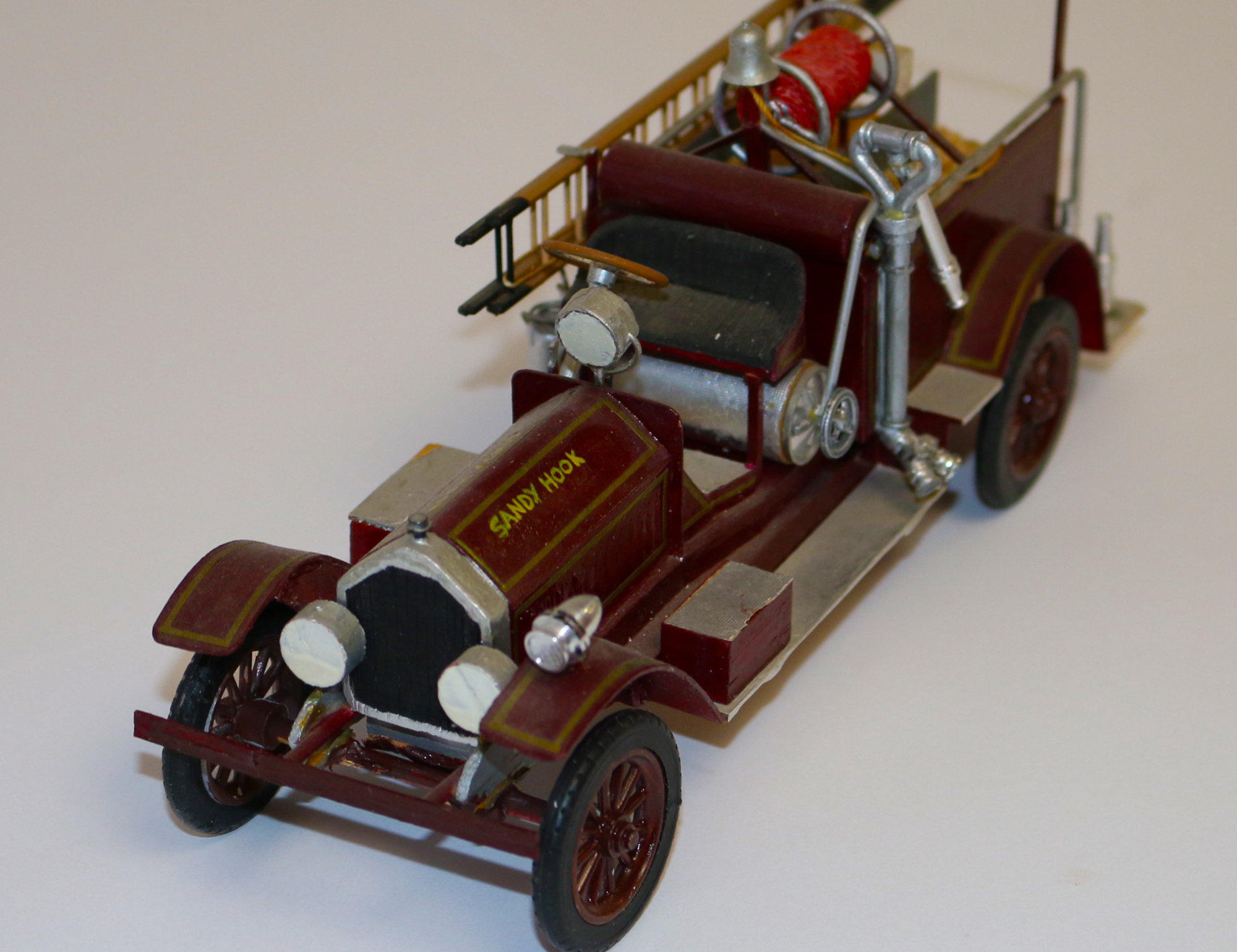 John's scale model 1916 American LaFrance chemical car.