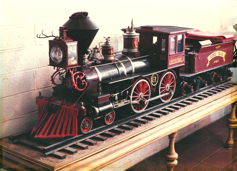 Ray Anderson's 4-4-0 live steam locomotive.
