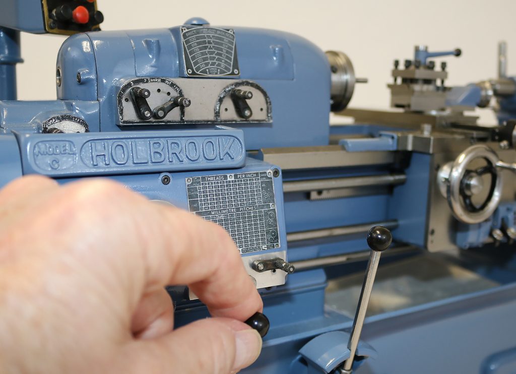 Alfred's 1/6 scale Holbrook lathe.