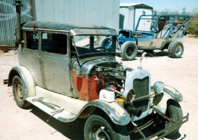 Early view of the Hillbilly Model A before rusting.