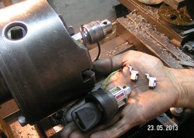 Iqbal holding ignition and replacement parts.