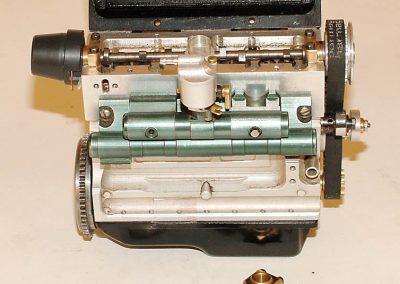 Engine block side view with case.