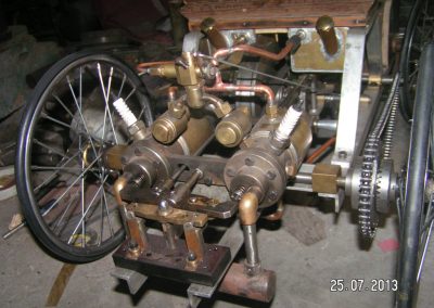 Alternate view of Quadricycle engine.