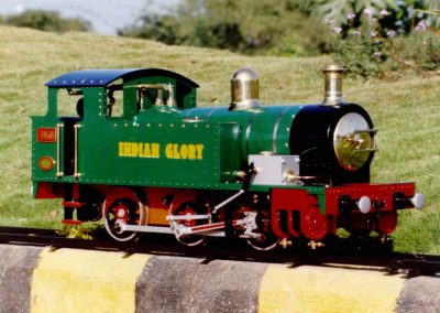 Iqbal's Indian Glory live steam locomotive.