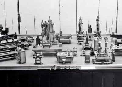 An old display of some of John's machines.