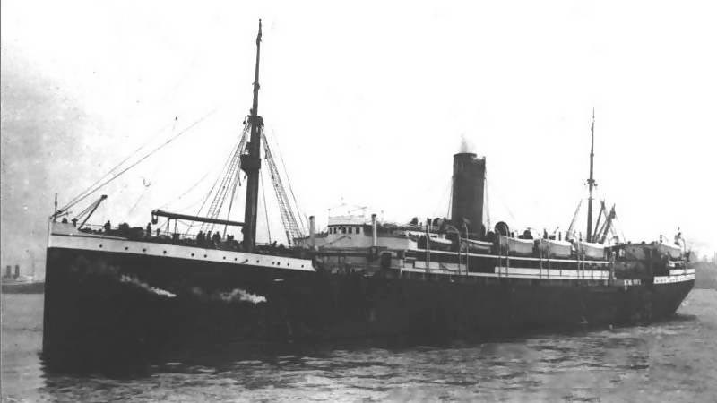 The S.S. Seydlitz, which brought John's family to Canada. 