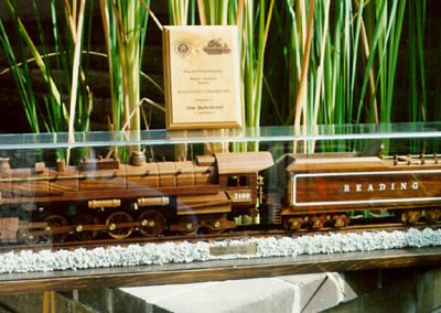 Reading 4-8-4 steam locomotive model.