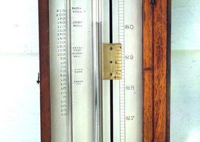 The same barometer scale restored and re-silvered.