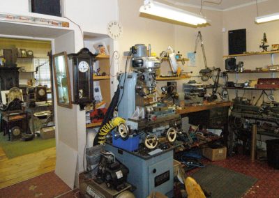 A view of Ray's shop.