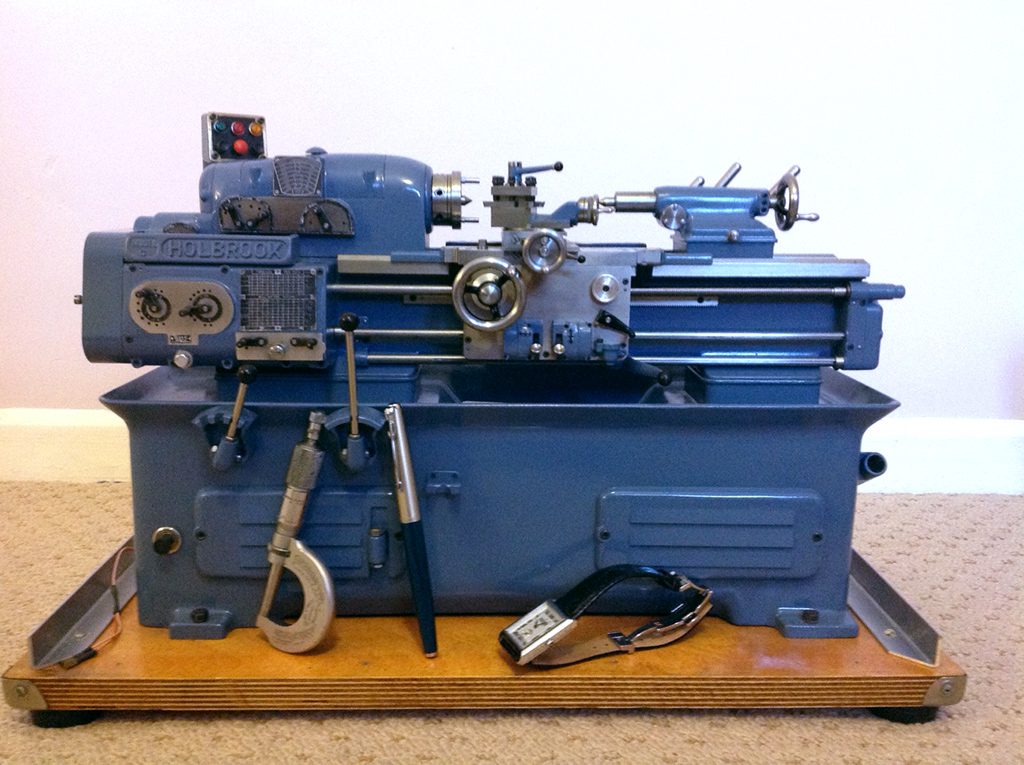 Alfred’s working 1/6 scale Holbrook Model C lathe.