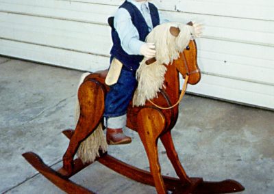 Bill's rocking horse for Roberta's dolls.
