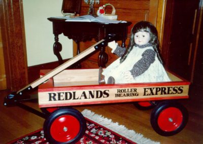 Bill's wagon for Roberta's dolls.