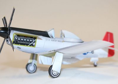 Side view of the P-51 Mustang.