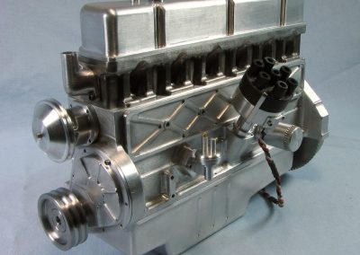 Side view of the finished engine.