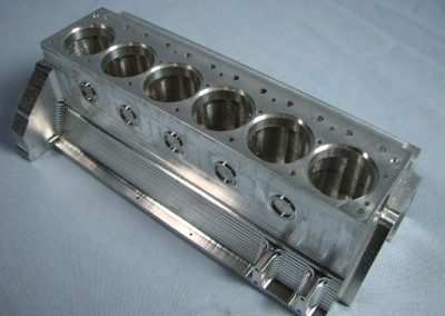 The cylinder block.