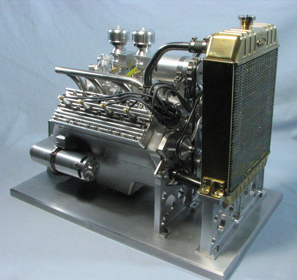 George Britnell’s 1/3 Scale Ford Flathead engine.