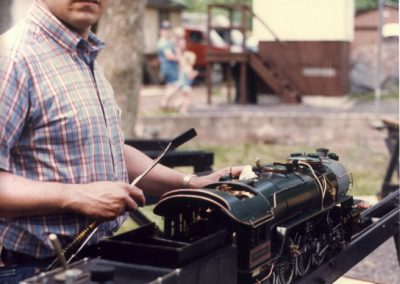 Ron running his "President Washington" locomotive.