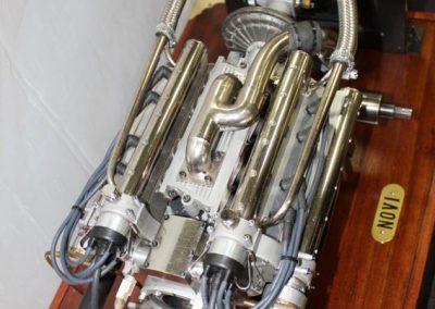 Top view of the completed Novi V-8.