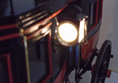 Detailed close-up of the working lights on Coach No. 13.
