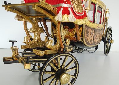 Close-up details of the fifth coach.