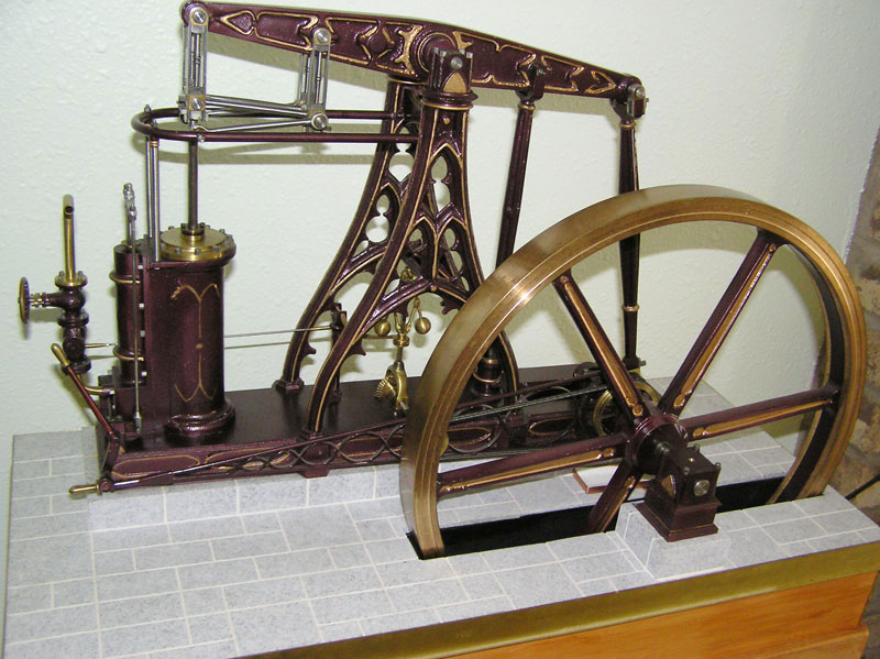 A model French beam steam engine from 1820. 