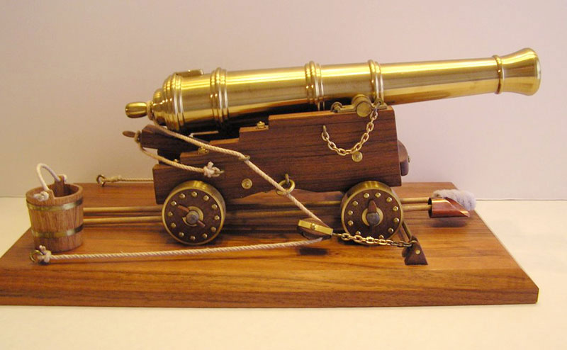 Richard's model 24-pound fortress cannon from 1750.