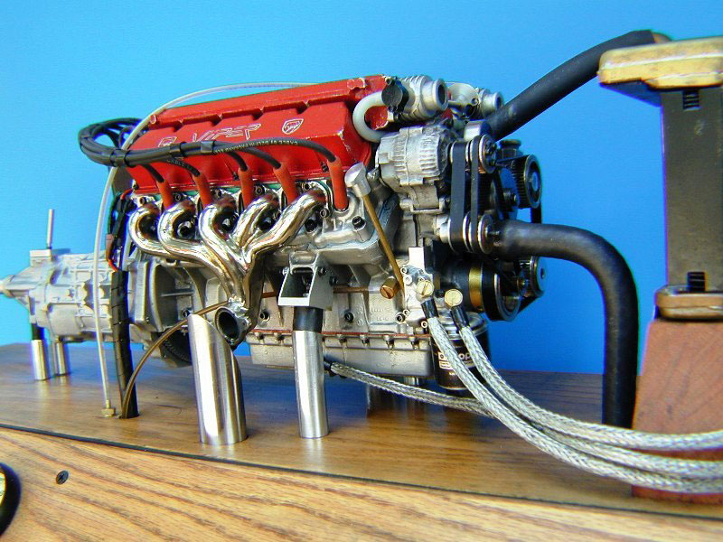The 1/4 scale Viper V-10 Engine. 