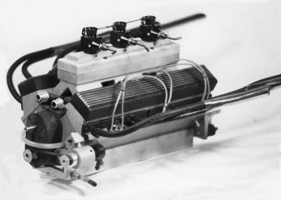 The V-12 engine.