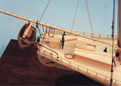 The stern of the Cox.