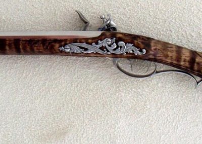 Alternate view of the Kentucky long rifle.
