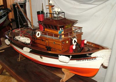 Clarry's model steamboat, the Pathfinder.