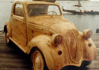 Wooden Fiat Topolino.