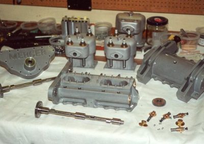 Engine block components.