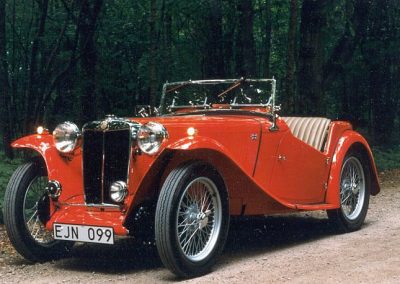 1949 MG-TC, restored by Ingvar and his son.