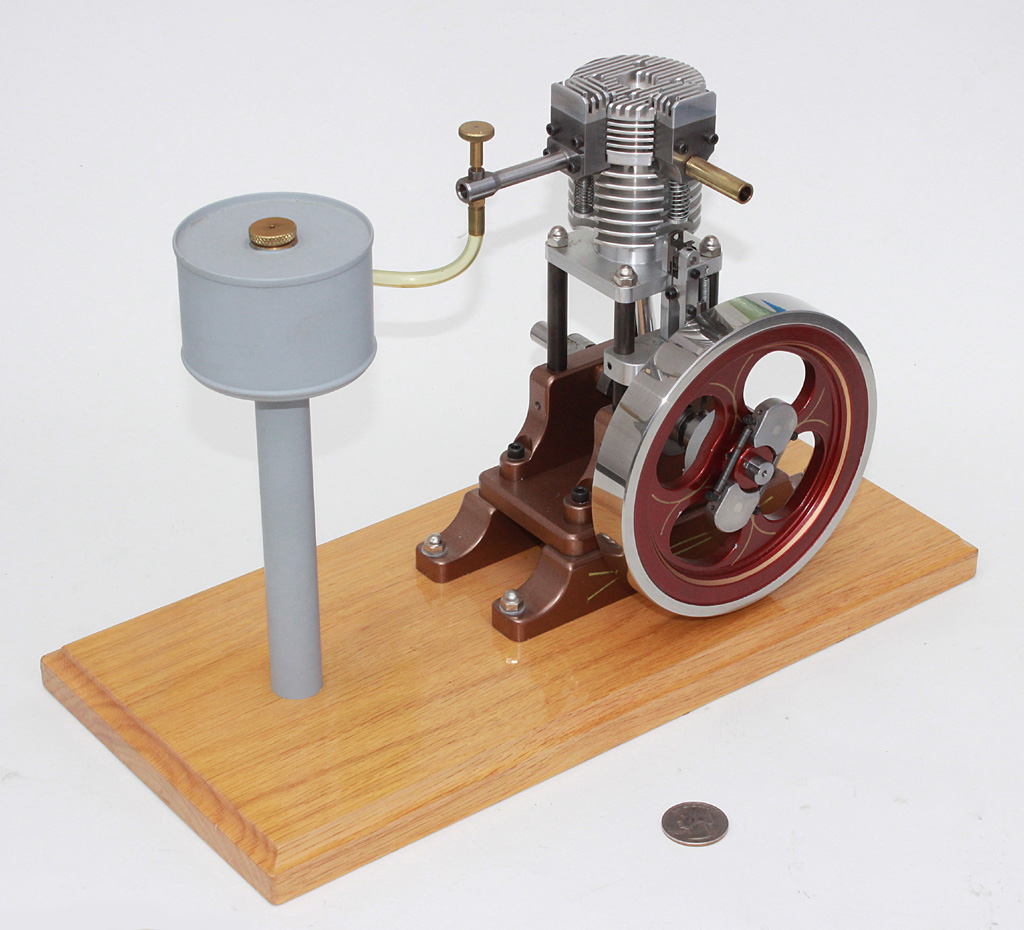 A gearless hit-n-miss engine built by Phil.
