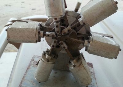 An unfinished Hula-Hula engine.