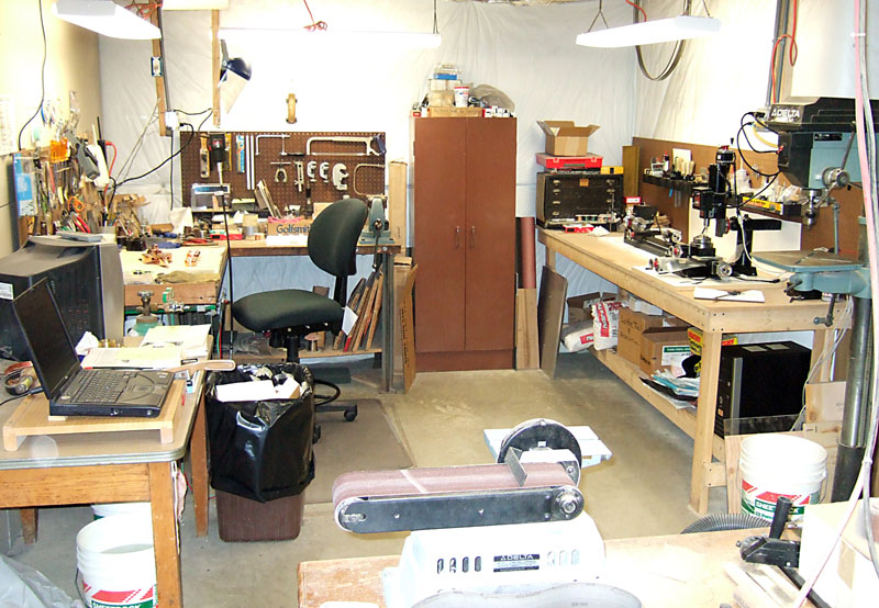 Another view of Mike's shop. 