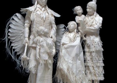 A piece called, “Family Powwow.”