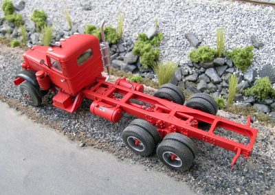 A scale model Mack LTL truck.