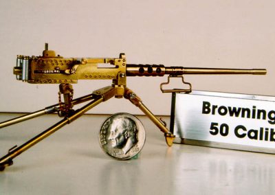 Augie's 1/15 scale Browning machine gun.