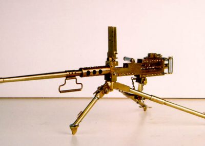 Another angle of Augie's mini Browning machine gun.