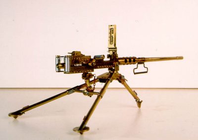Aa side view of the scale model Browning.