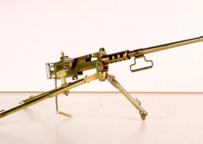 Augie's scale model Browning machine gun.