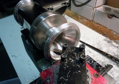 Another look at the lathe work for the boiler cap.